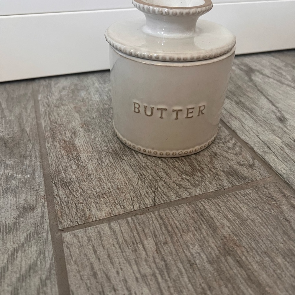 Hearth & Hand Cream Butter Dish